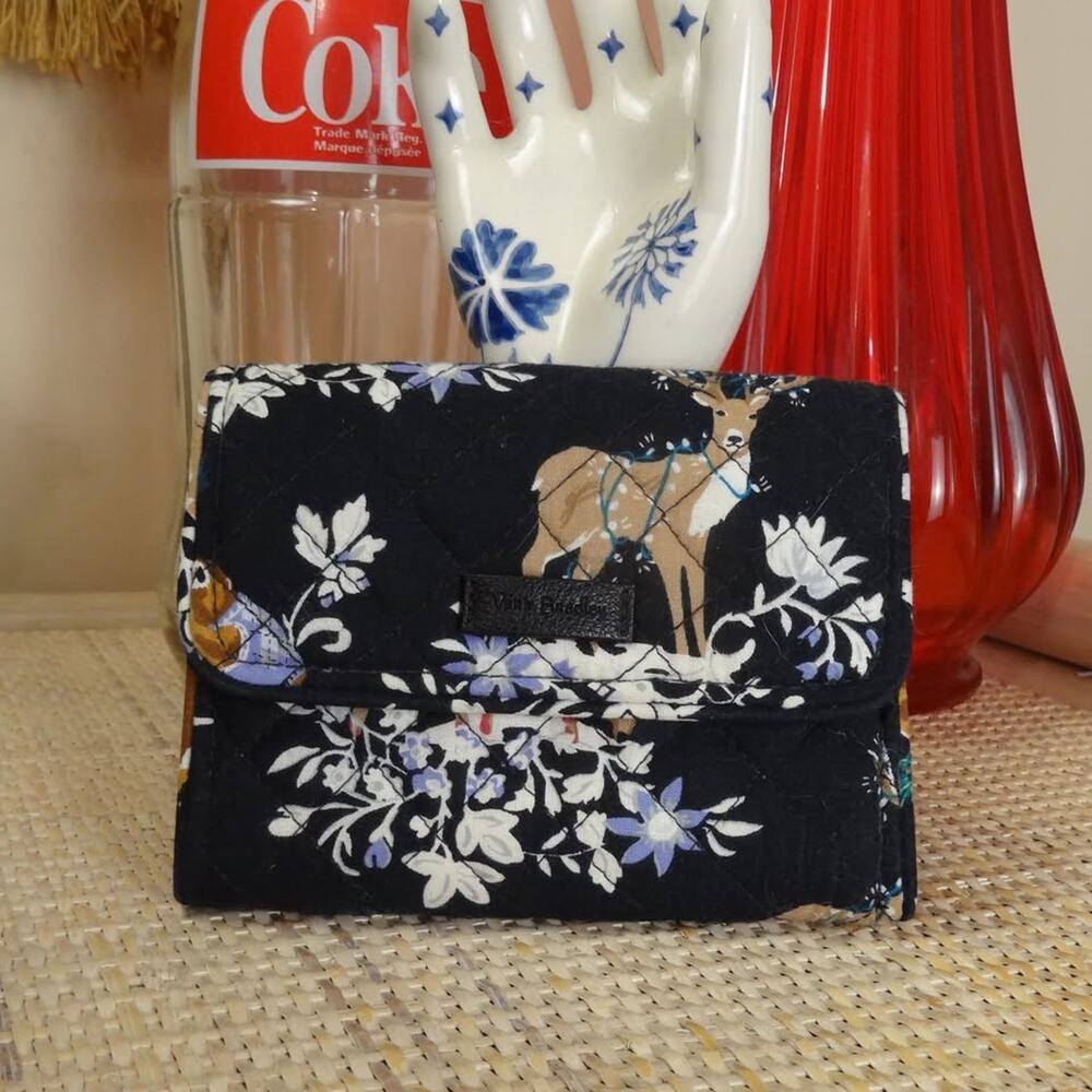 Vera Bradley Merry Mischief woodland animal quilted wallet